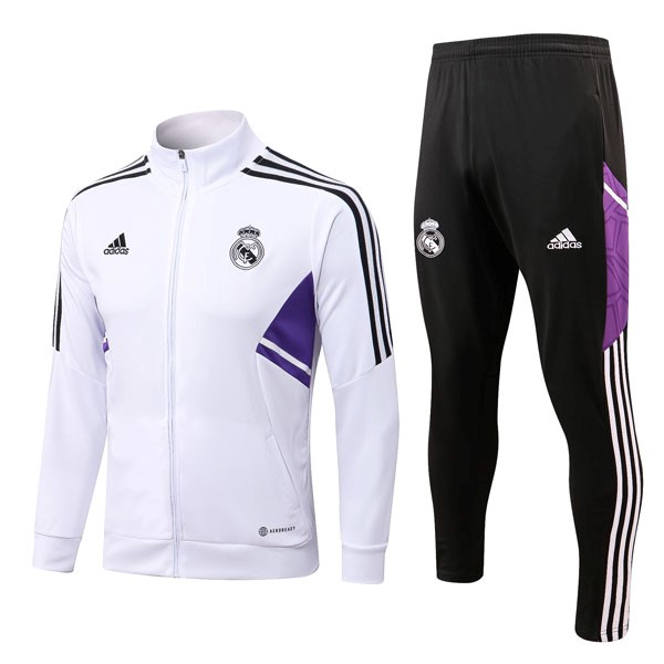 Survetement Real Madrid 2023 Blanc Noir